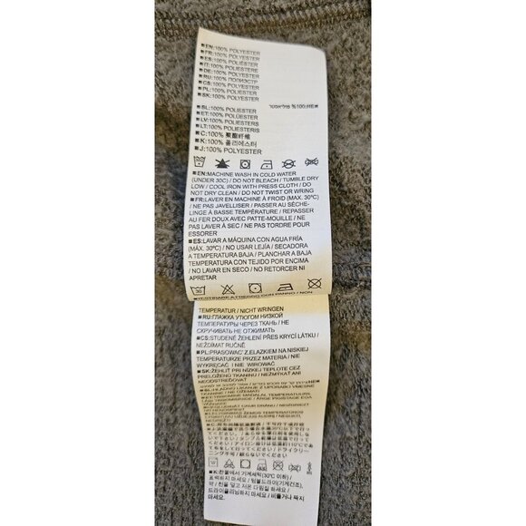 Burton Medium Full Zip Hoodie Gray w White Logo Snowboarding Outdoor - Picture 10 of 13